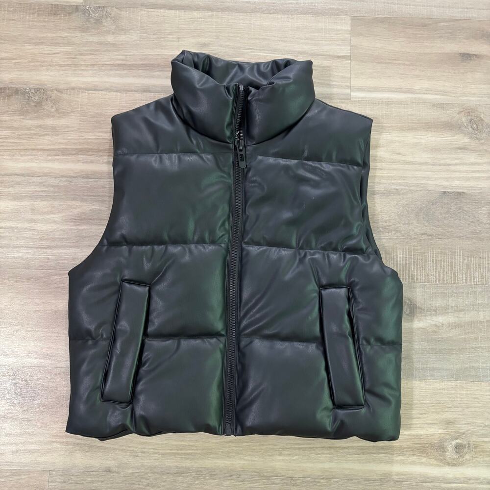 Zara Black Puffer Vest Women Size XS